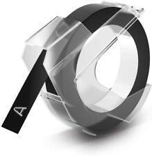 [S0898130] DYMO Ruban 3D 9 mm x 3 m Noir Brillant