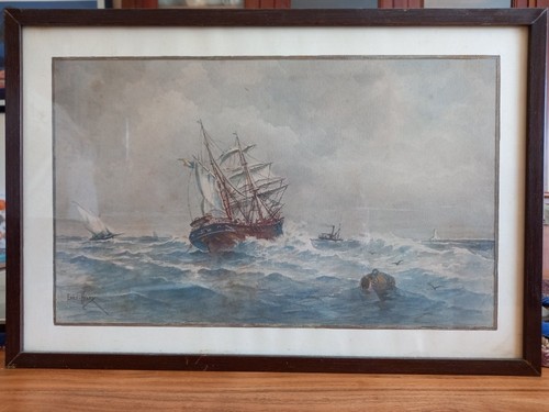 Aquarelle émile henry - de,