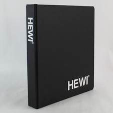 Hewi Black 1.5" Three Ring Binder - Good Pre-Owned Condition