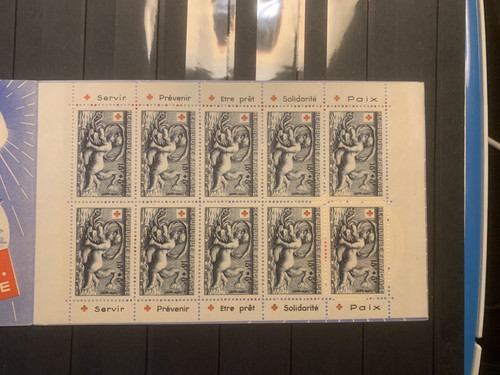 France carnet croix rouge - carnet, 1952