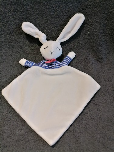 Doudou plat lapin - doudou, blanc