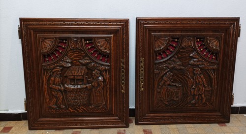 Paire portes anciennes en - paire,