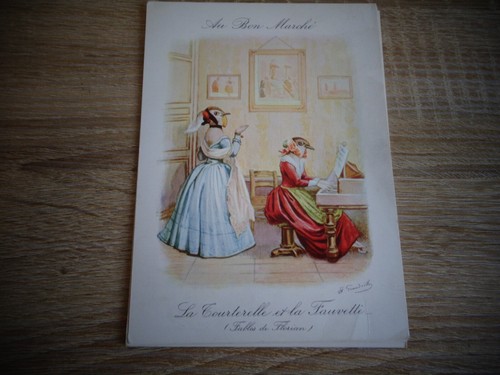 Chromo bon marche fables de - chromo,