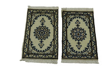 2 X Tapis Oriental Noué à la