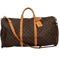 LOUIS VUITTON Kiepol Band Barriere 60 M41412 Monogram Boston bag Brown USED