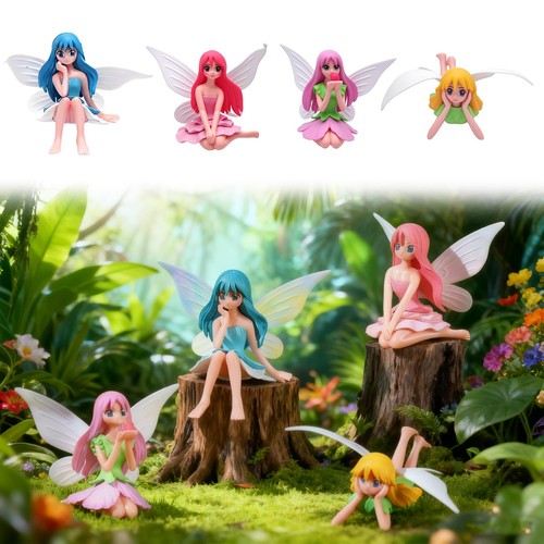 Figurines elfe 4pcs fée - elfe, pour