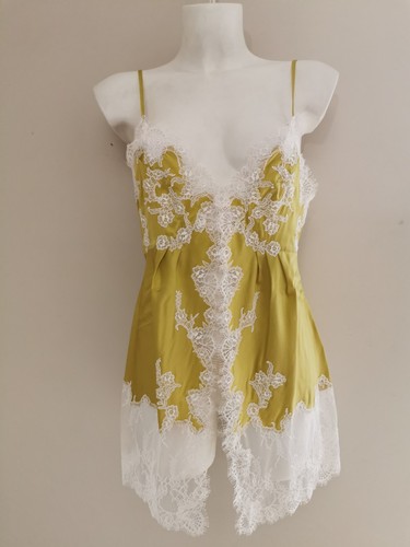 Nuisette fendue soie citron - nuisette,