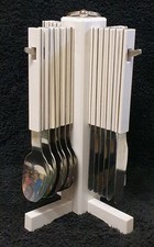 ?️RETRO SPACE AGE HANGING CUTLERY FLATWARE SET ATOMIC MOD POP PANTON MODERN MCM