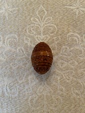 Small Carved Corozo Walnut Egg