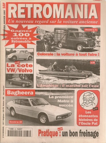 Retromania matra bagheera - retromania,