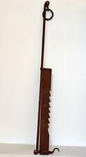 LARGE HAND BLACKSMITH FIREPLACE RACK 19TH CENTURY ANTIQUE TOOL 159 TO 185 cm