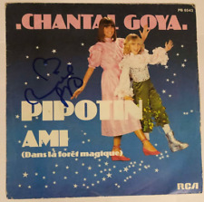 Autograph of Chantal Goya Signed on Disc 45 Rpm (Pipotin, Friend)