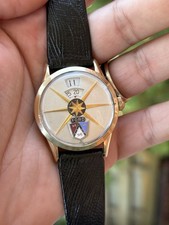 Rare Vintage Benrus Dial-O-Rama Jump Hour Hand Wind Men’s watch | Ford Logo 