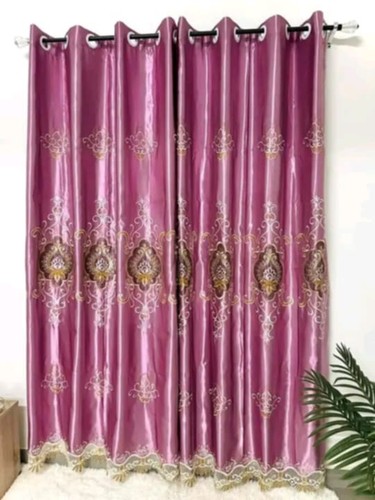 Rideaux satin brodé - rideaux, en
