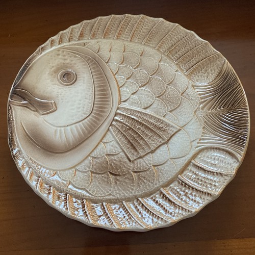 Assiette poisson vintage - assiette, à