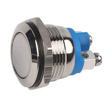 12V, 16mm Métal Imperméable Bouton Poussoir Momentané Sur / Arrêt Horn Démarrage