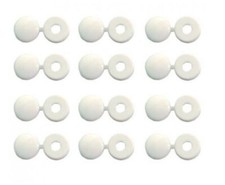 lot 50 caches rivets blancs