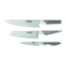 Global 3pc Cook Knife Set - 9cm Paring & 14cm Vegetable 20cm Cook - Made in Japa