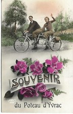 YVRAC SOUVENIR DU POSTEAU D YVRAC VELO TANDEM