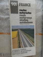 IGN grey map 901 France roads and motorways 1986 edition 13