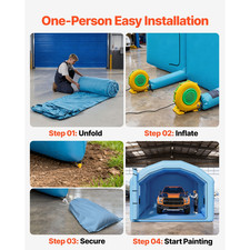 Uimoso Cabine De Peinture Gonflable Cabine De Pulvérisation Cabine De Peintur...