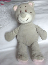 DOUDOU OURS NOUKIES 25CM GRIS