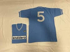 Napoli Blue Jersey SNAIDERO 5 KROL 1981/82 Lanetta Vintage Football Unique Piece