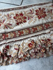 Large Vintage 19th Century French Fabric Panel Floral, Antique Textile, Antique Fabric