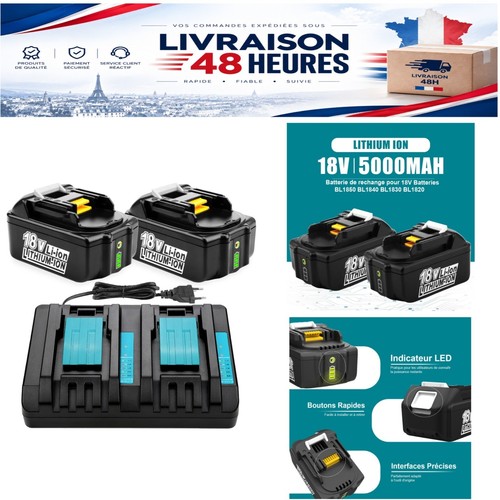 Batterie 18v 0ah ion - 5.0ah, +