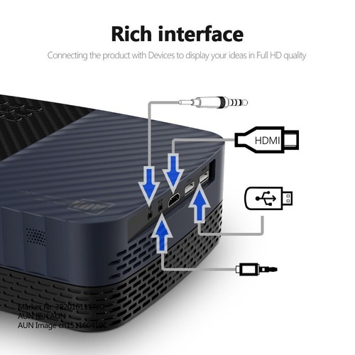 Aun mini projecteur led - mini,