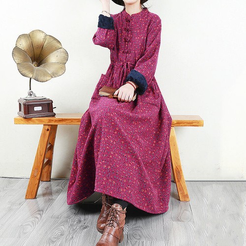 Ethnique femme floral robe - femme,