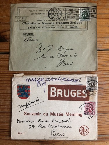 Lot enveloppes belgique - lot,