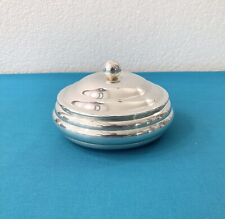 CHRISTOFLE sugar bowl model WAVE silver metal ART DECO table