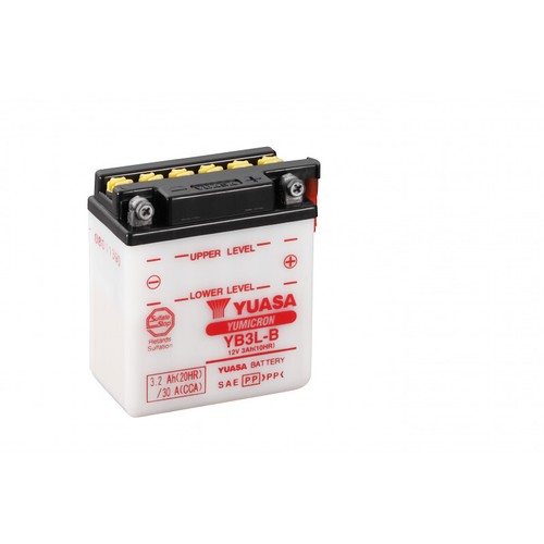 Batterie moto yuasa yb3l - yb3l-b, 12v