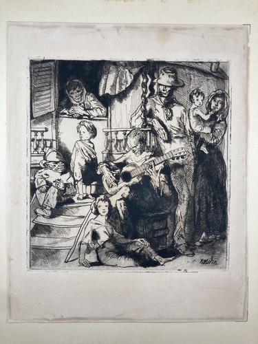 Gravure bernard naudin eau - gravure,