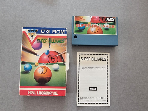 Super billards msx jeu - billards, boxé