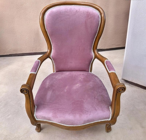 Fauteuils louis rose - xv,