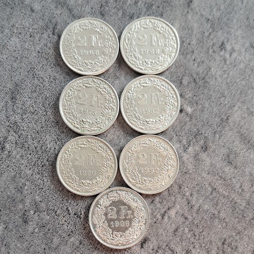 Lot pièces 2 francs - de,