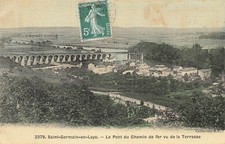 Saint-Germain-en-Laye, le pont du chemin de fer, canvas map 27699