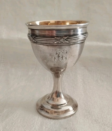 Coquetier ancien argent massif - ancien,