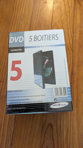 Boitiers dvd noirs - 5,