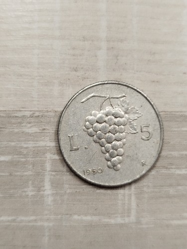 Pièce italie lire 1950 - italie, 5