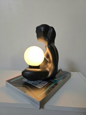 LAMPE VINTAGE CÉRAMIQUE DESIGN 1980 FEMME NUE 