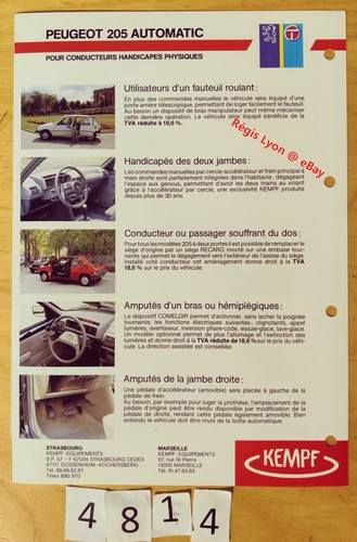 Kempf equipements peugeot 205 - kempf,
