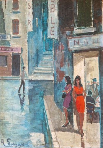 Tableau peinture paris - tableau,