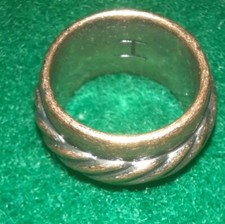 DYRBERG/KERN  DENMARK ANTIQUE FINISH BRONZE PLATING RING SIZE 6