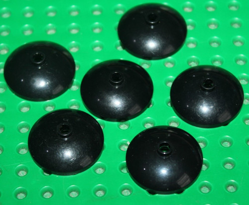 Lego black dish 3x3 inverted - black,