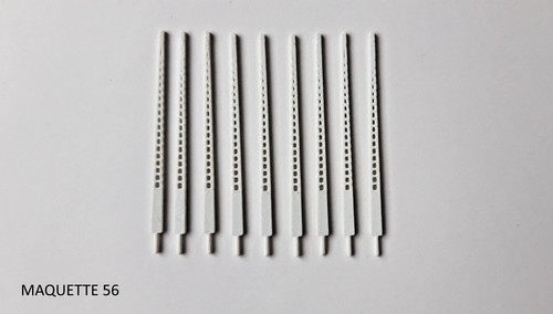 Lot poteaux gris béton - 10,