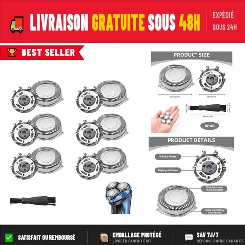 Têtes rasoir compatibles - têtes,