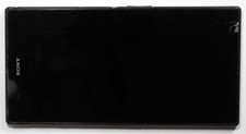 OEM SONY XPERIA Z ULTRA C6806 REPLACEMENT BLACK-WORKING LCD-CRACKED DIGI-FRAME